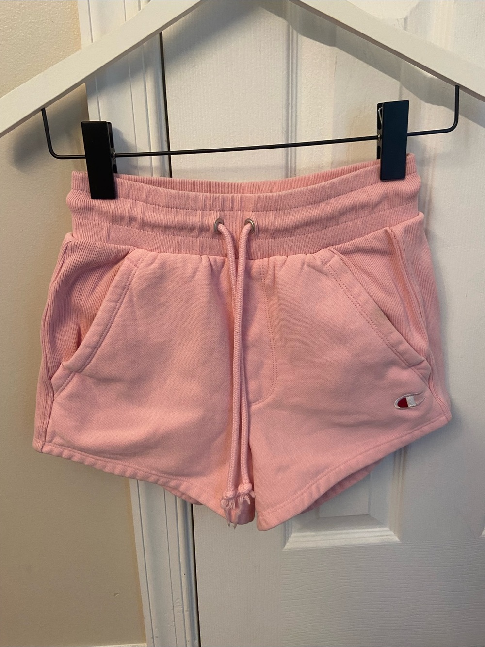 Champion light pink sweat shorts XS